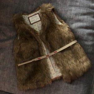 Zara Faux Fur vest